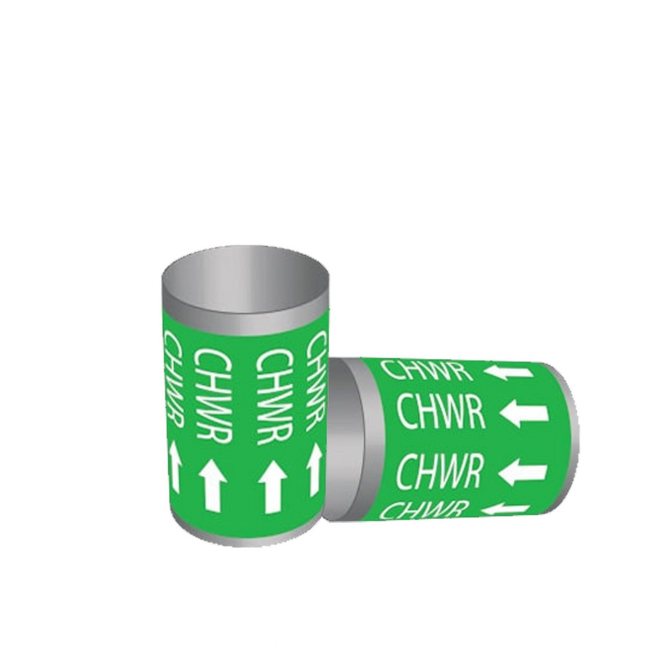 Identification Labels for CHWR with Arrow (Chilled Water Return)