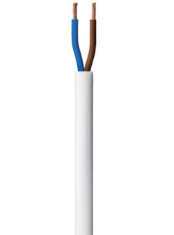 RR CABLE 1.5mm x 2C flexible white 100yard