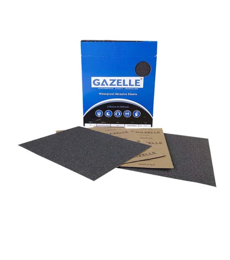 Gazelle  Waterproof Sheets 8 X 11" 220 Grit Pack of 50