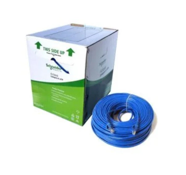 Reliable Electrical Schneider Electric CAT 6 UTP Data Cable Copper LAN cable Actassi 305Mtr Original 23AWG 24AWG 4 Pair Blue (23AWG