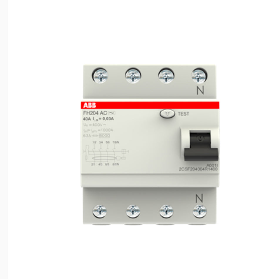 ABB ELCB 40A x 1P 30MA FH 204 AC 40/0.03