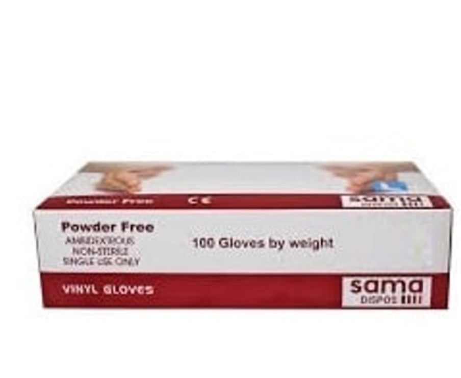 Sama Dispos Vinyl Gloves 100 pcs