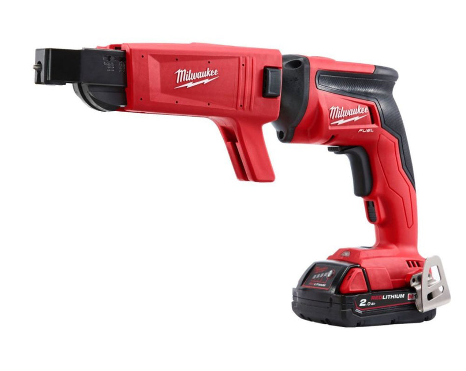 Milwaukee M18 Fuel Screw Gun with a collated Attachment Kit, 2x2.0ah Bat Packs