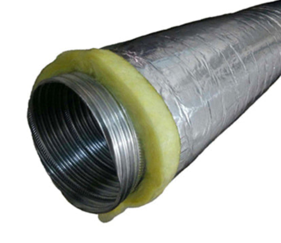 Semi rigid alm flexible duct insulated 8”