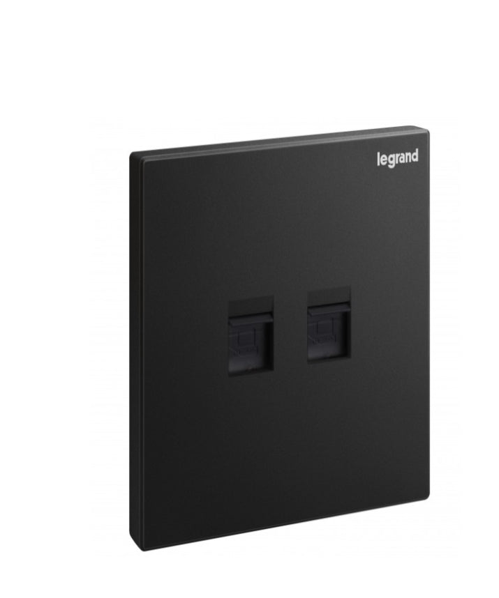 Legrand Galion Data Outlet Rj45 Double Black