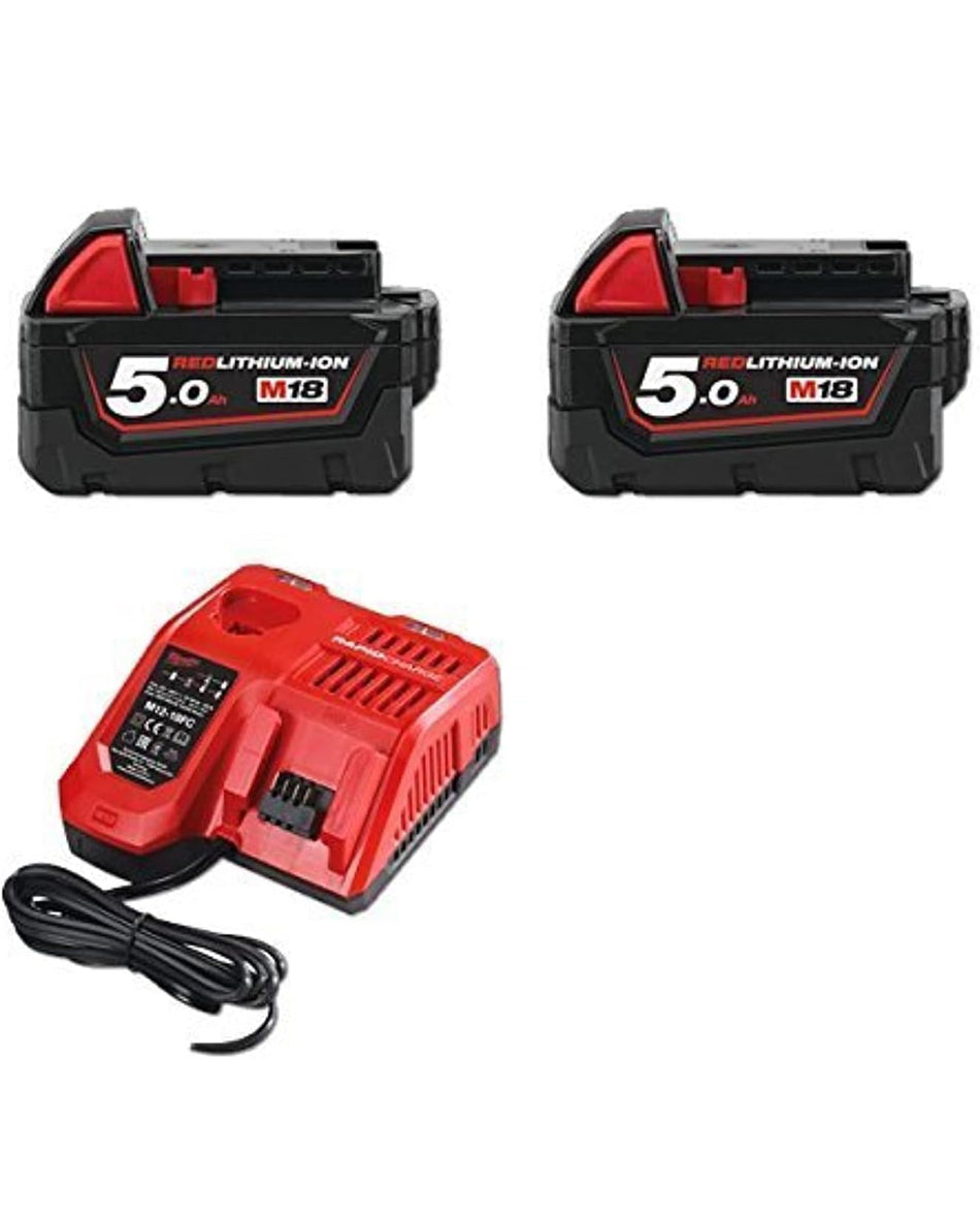 Milwaukee Battery & charger 18 V 2x5 AH