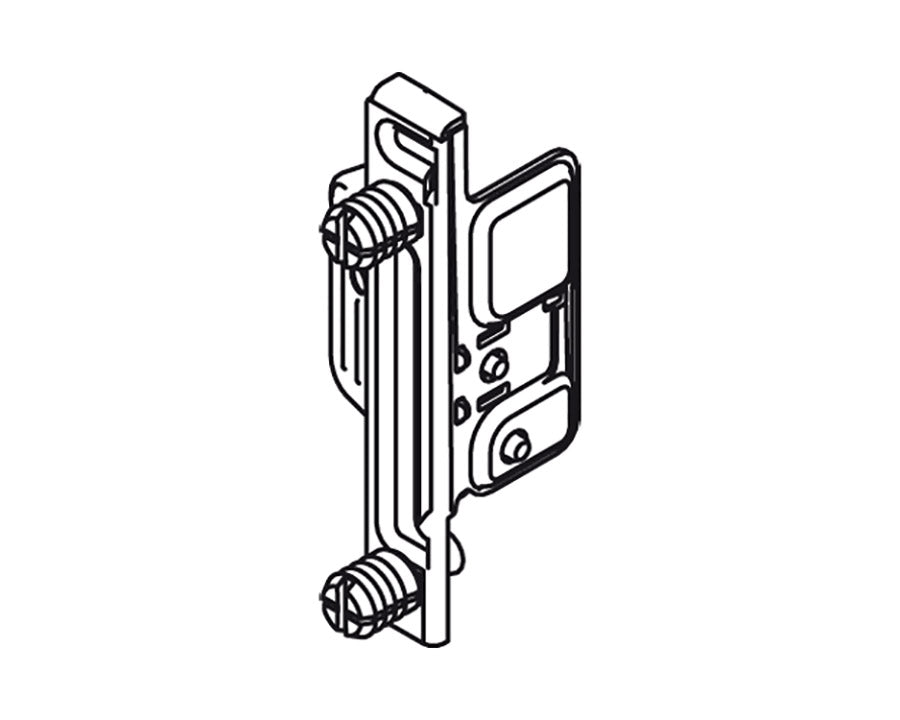 Blum METABOX Front Fixing Bracket, Clip On, Height M/K/H, Knock-In. Left Hand ZSF.1300