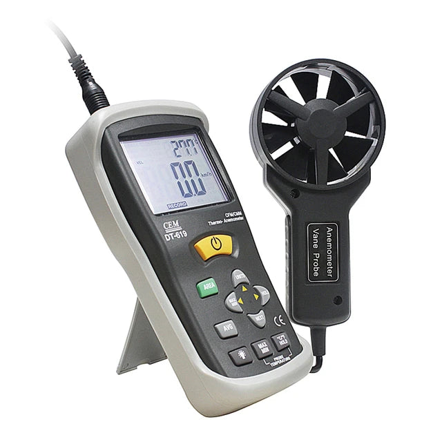 CEM Thermo-Anemometer With CMM CFM Conversion DT619