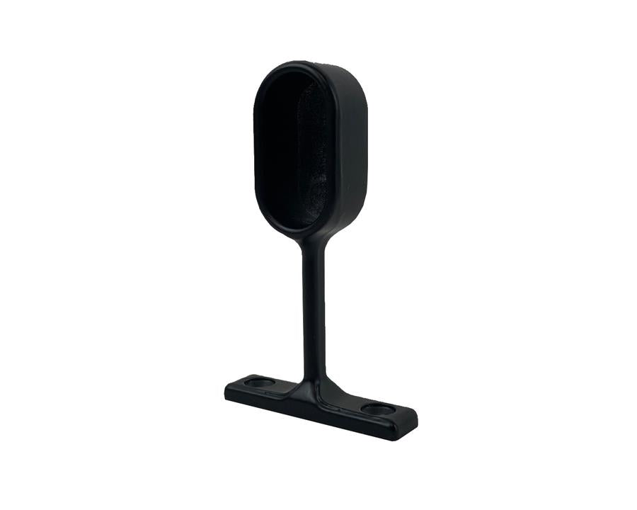 End Pillar For Oval Tube. Colour: Matt Black