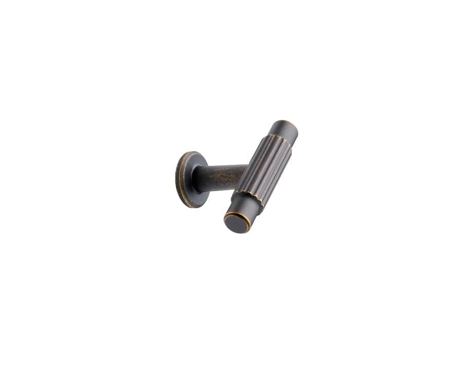 Furnipart Villa T Knob. Finish: Antique Brown. Length: 50mm