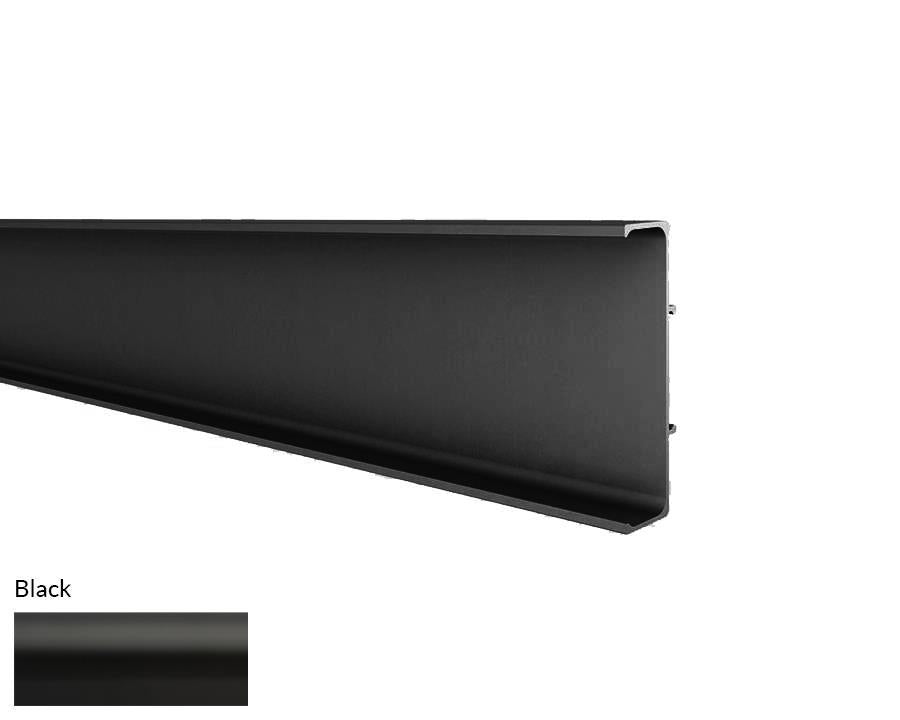 Volpato Gola Profile Handle Horizontal & Vertical Double Profile G39. Colour: Black. Length: 3.6 metres.