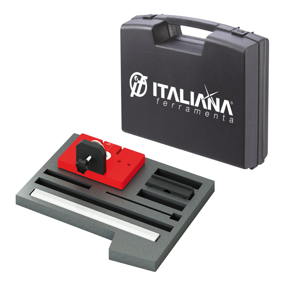 Italiana Ferramenta Drilling Jig TRIADE PRO SYSTEM and Italiana Ferramenta Drill bit Ø14mm in plastic case (only REGULAR template)