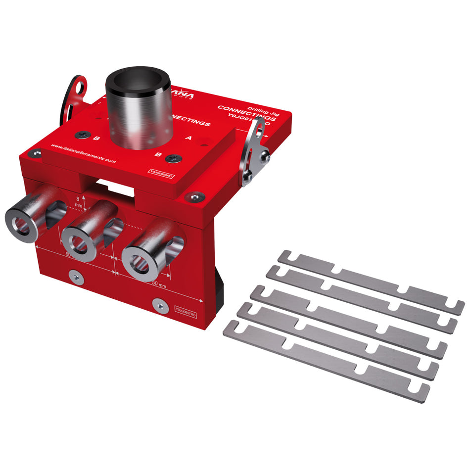 Italiana Ferramenta Drilling jig CONNECTINGS for panel thk. 16-25mm