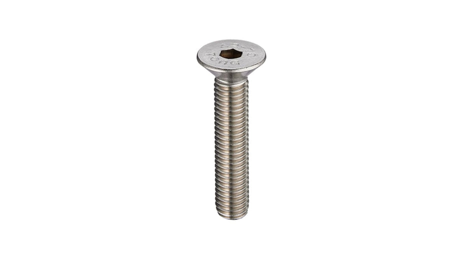 RS PRO Plain Stainless Steel Hex Socket Countersunk Screw M12 x 100mm