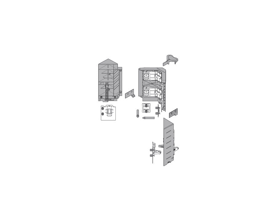 Blum TANDEMBOX intivo SYNCROMOTION Set, D Height In White Z33D0L00A6