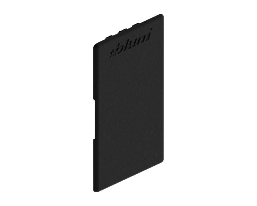 Blum LEGRABOX cover cap LOGO, internal, Carbon Black, ZA.5700