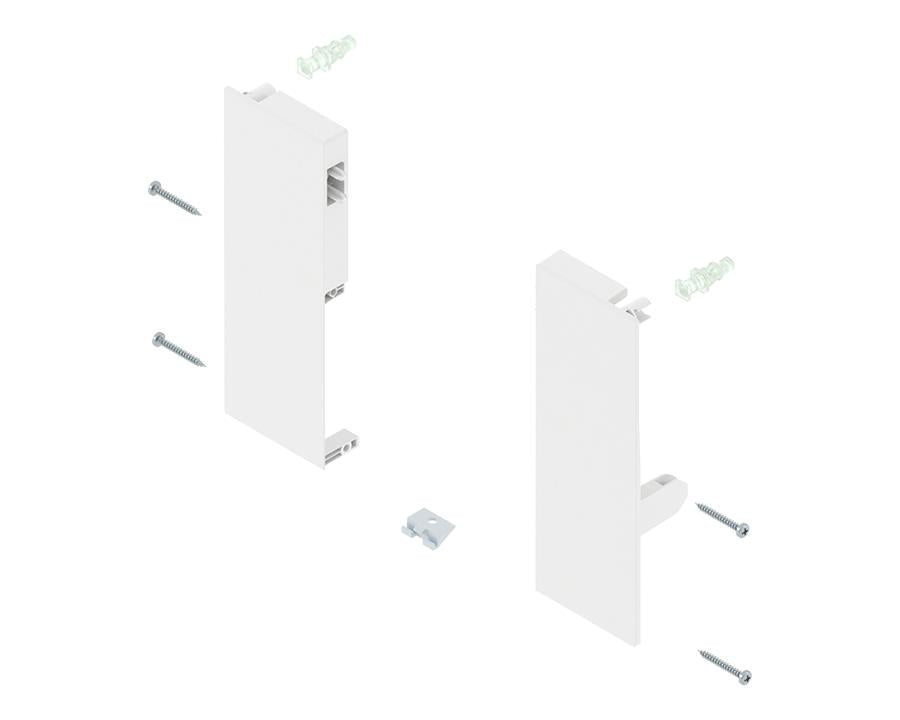 Blum TANDEMBOX Antaro INNER Drawer Brackets C Height 83mm+96mm Silk White ZIF.76C0 R&L