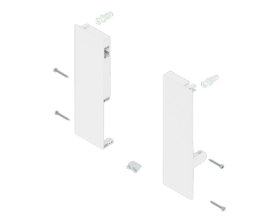 Blum TANDEMBOX Antaro INNER Drawer Brackets D Height 83mm+128mm Silk White ZIF.76D0 R&L