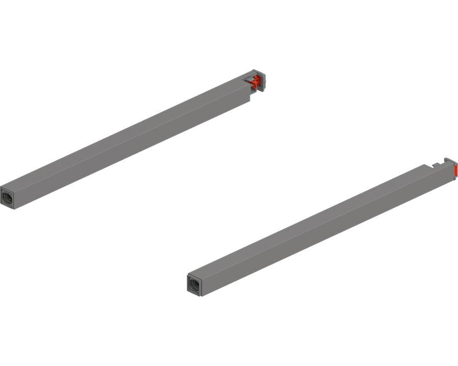 Blum MERIVOBOX Gallery Rail Set for High Fronted Drawers 270mm Indium Grey. ZR4.270RS