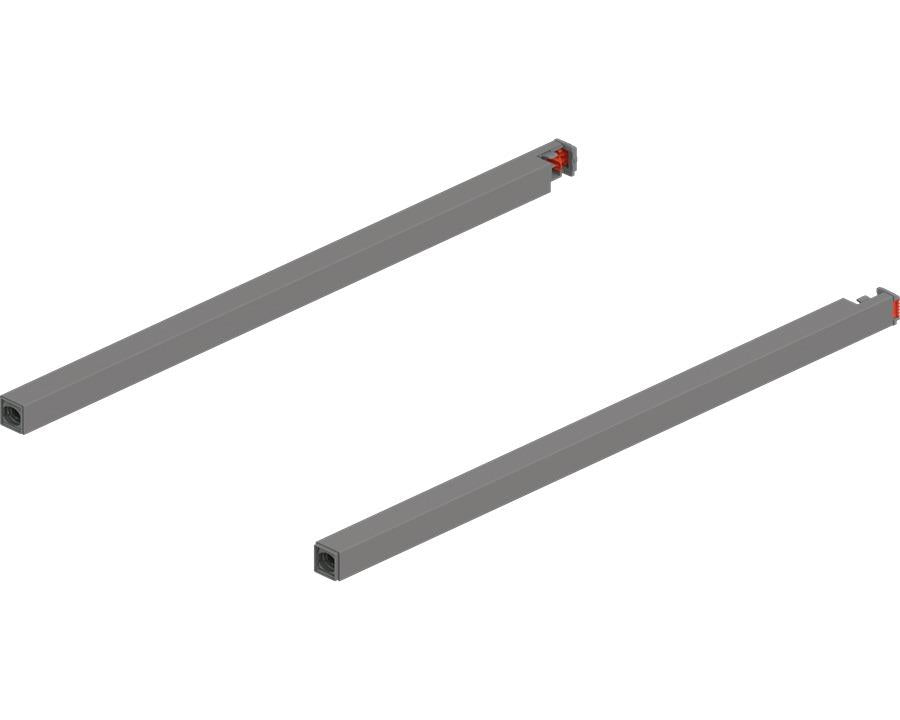 Blum MERIVOBOX Gallery Rail Set for High Fronted Drawers 350mm Indium Grey. ZR4.350RS