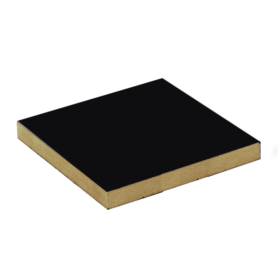 Black Melamine MDF Sheet -18mm