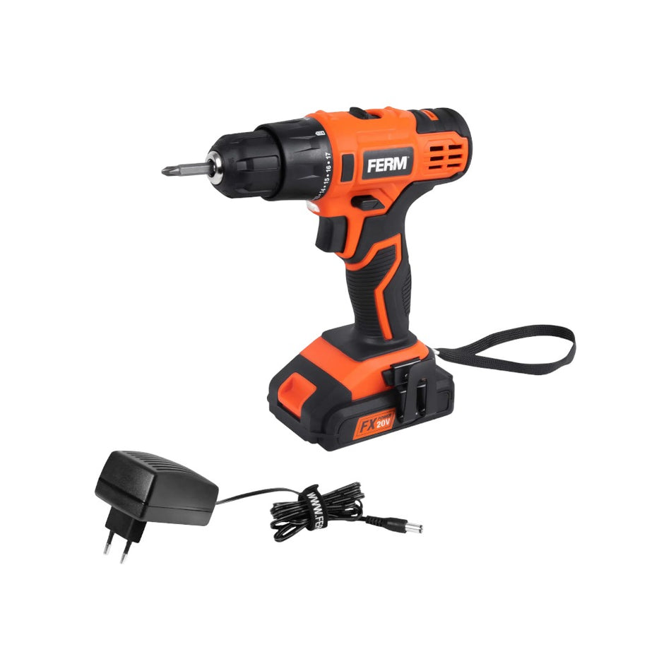 FERM Cordless Drill Driver 20V 2.0Ah