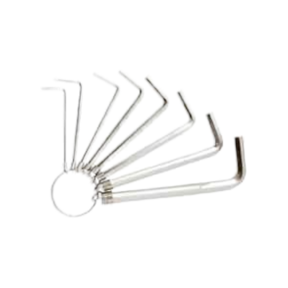 Deli Hex Key Flat End Set of 8