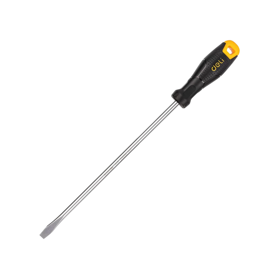 Deli Sloted Comfort Handle Screwdriver SL8x250mm