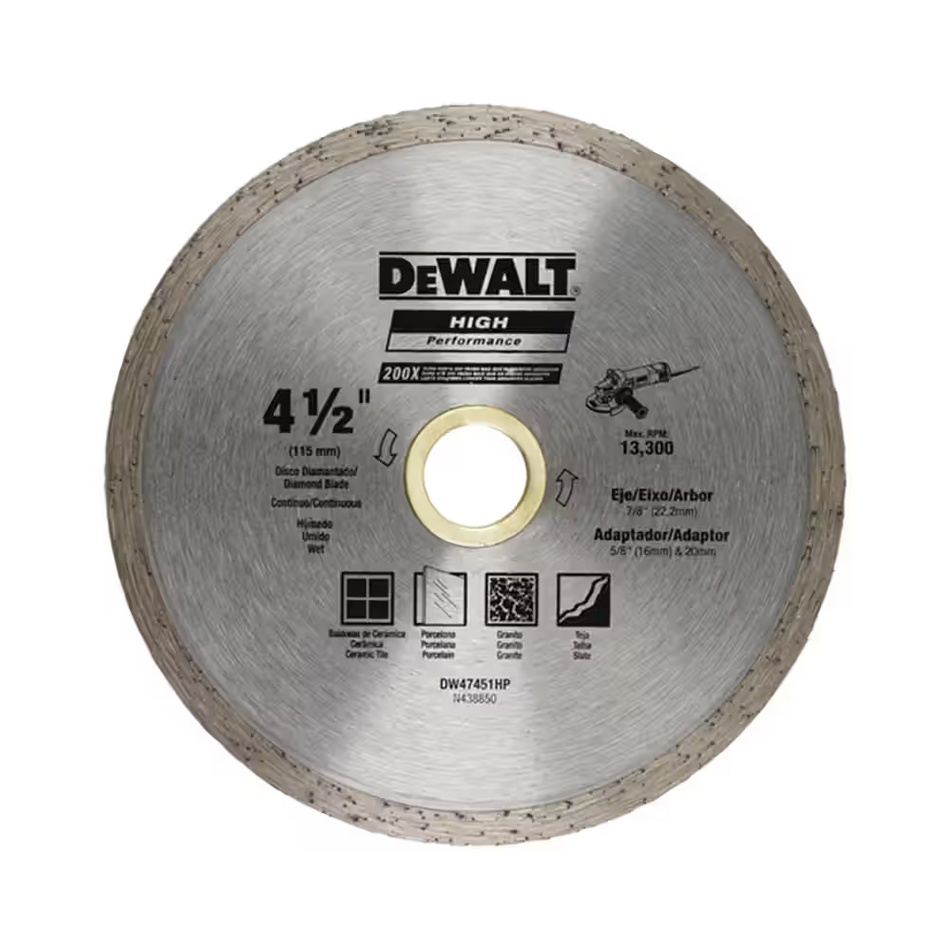 Dewalt Continuous Rim 100mm X 5mm X 22.2mm