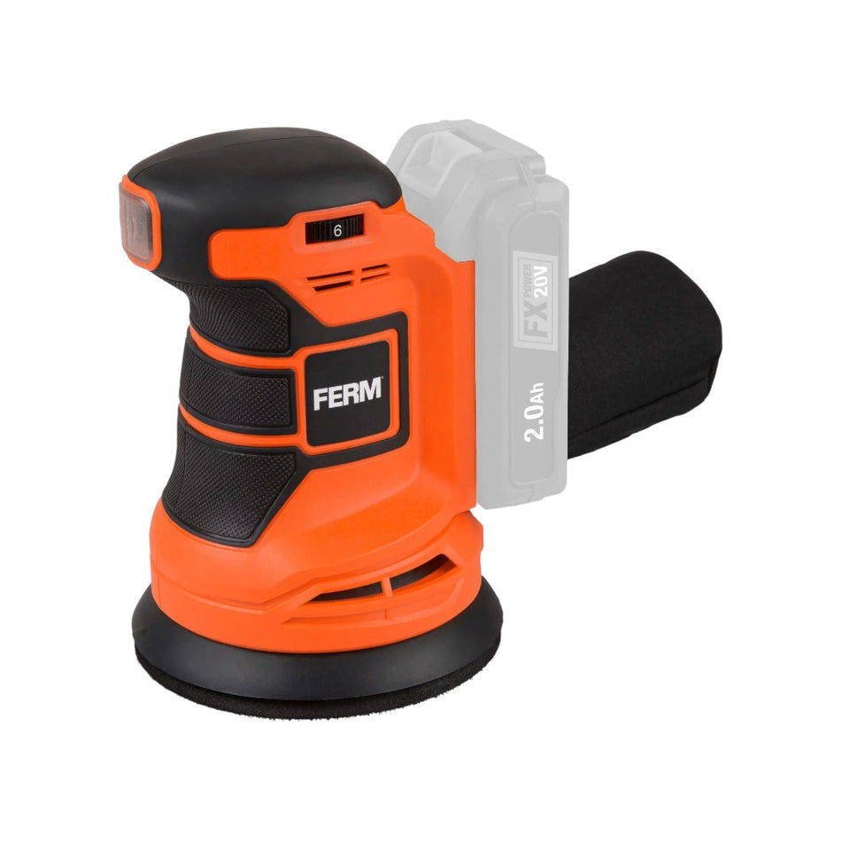 FERM Random Orbital Sander, Excluding Battery and Charger 20V