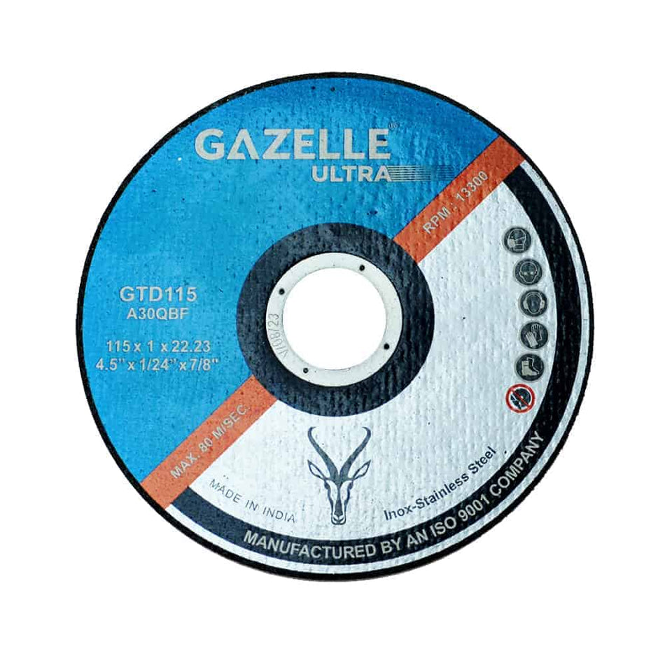 Gazelle Cutting Disc Ultra Thin  4.5" 115 x 1 x 22 mm