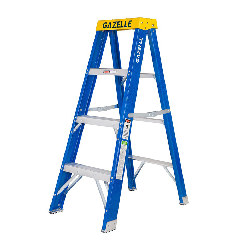 Gazelle Fiberglass Step Ladder 1.2 Mtrs Height 136 Kg Weight