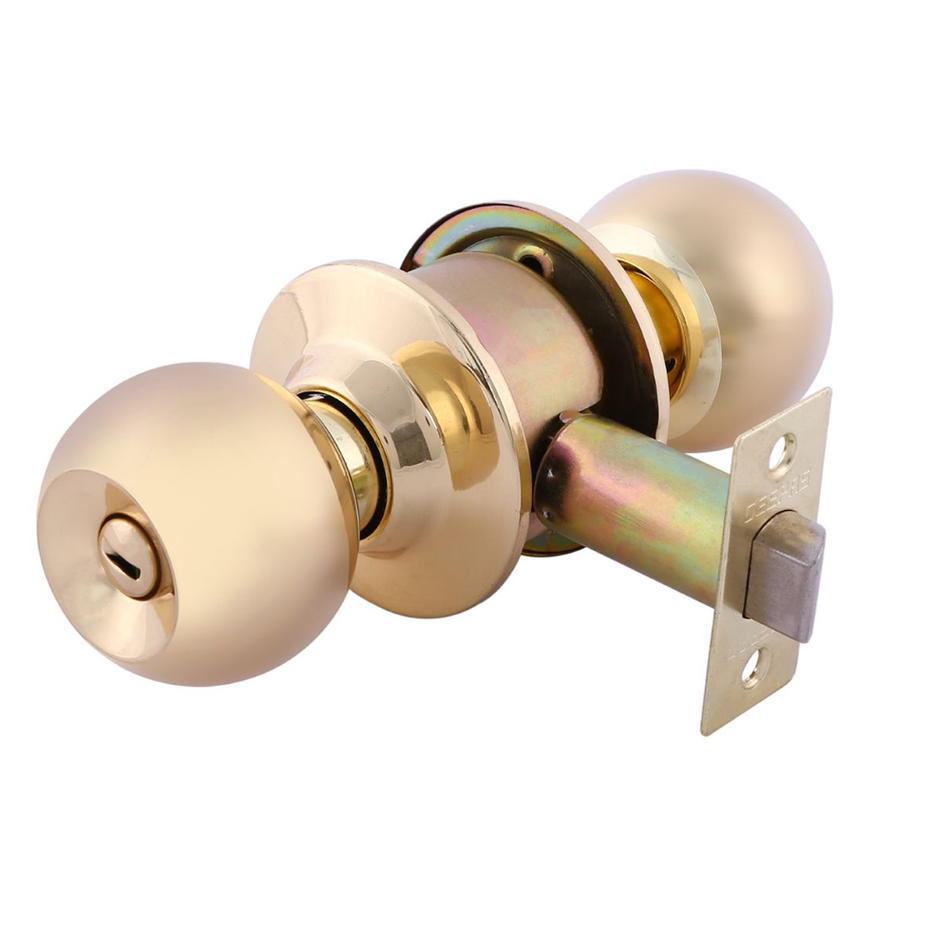 Geepas Stainless Steel Cylindrical Door Knob Lock