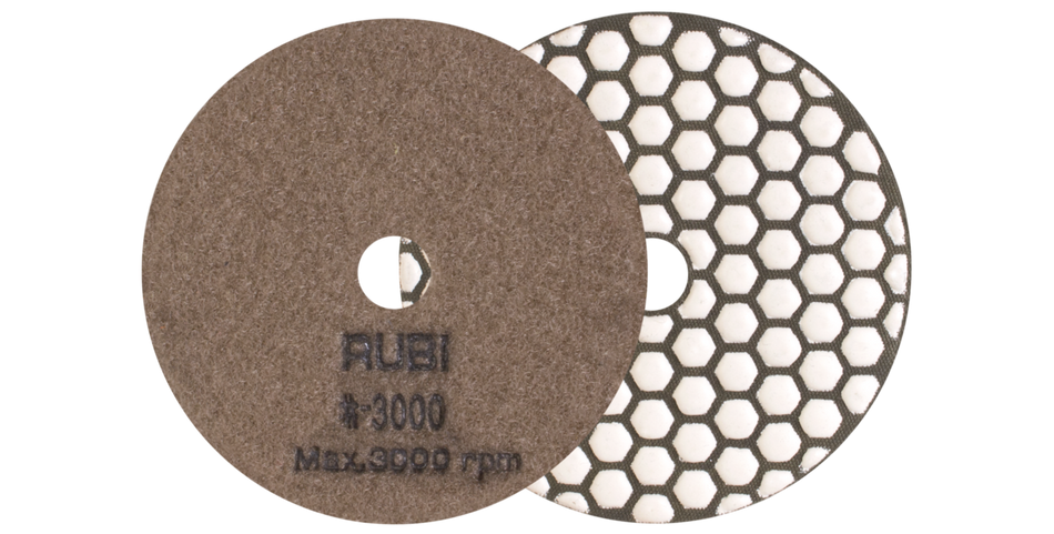 Rubi Dry polishing diamond pads