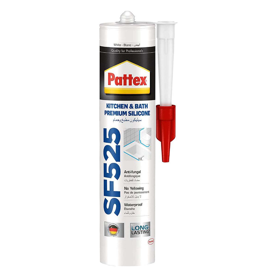 Henkel Pattex Sanitary Silicone Sealant 280 ML White/Cartridge