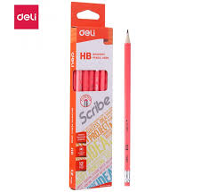 DELI Graphite Pencil with Eraser 12 Pcs per Pkt