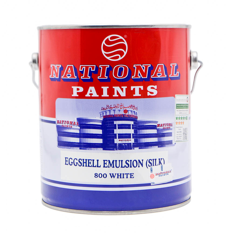 National Paints Eggshell Emulsion Silk 3.6L White