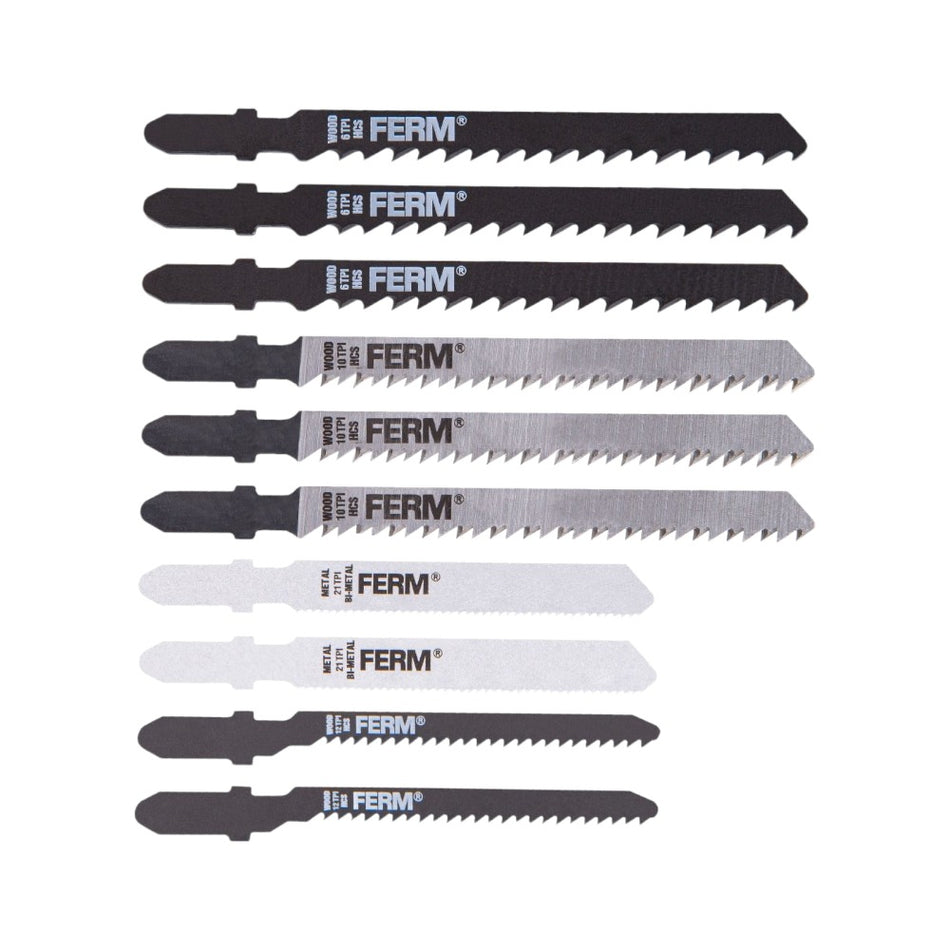 FERM Jigsaw Blades Pack of 10.