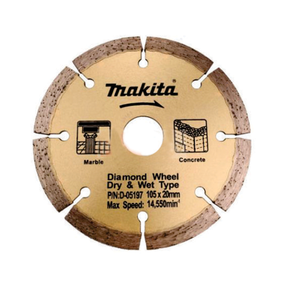 Makita Diamond Wheel Dry & Wet Standard Range Blade 105mm x 20mm