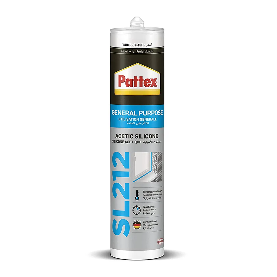 Henkel Pattex General Purpose Silicone Sealant GP 280 ML Black/Cartridge