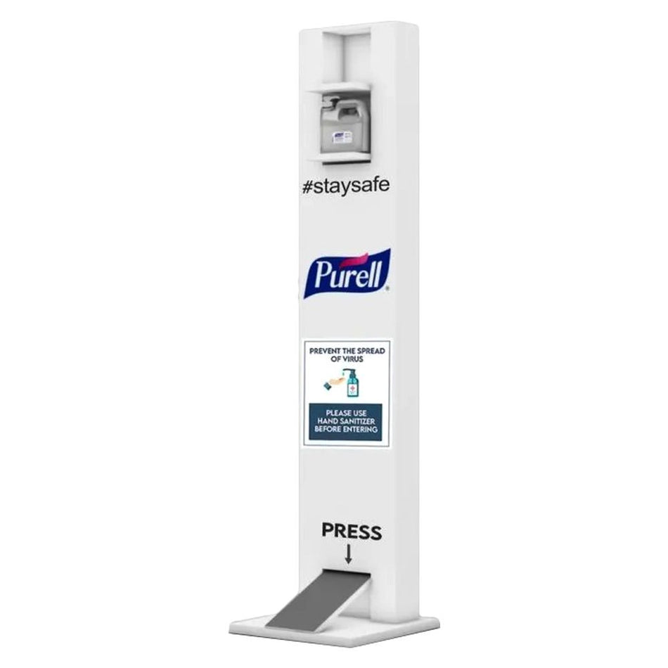 Purell Foot Operated Hand Sanitizer Stand Grey 30 x 30 x 100cm