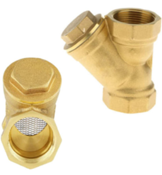 ABC Plumbing Solutions Brass y Stainer 1"