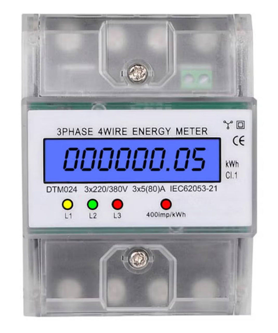 Generic 3 phase energy meter with LCD Display