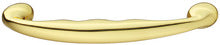 Furniture handle, D handle, brass