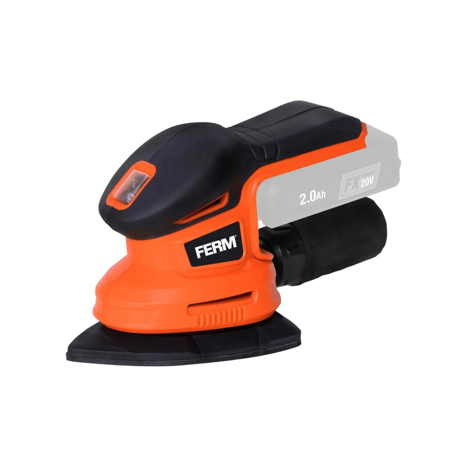 FERM Detail Palm Sander 20V, Excluding Battery and Charger