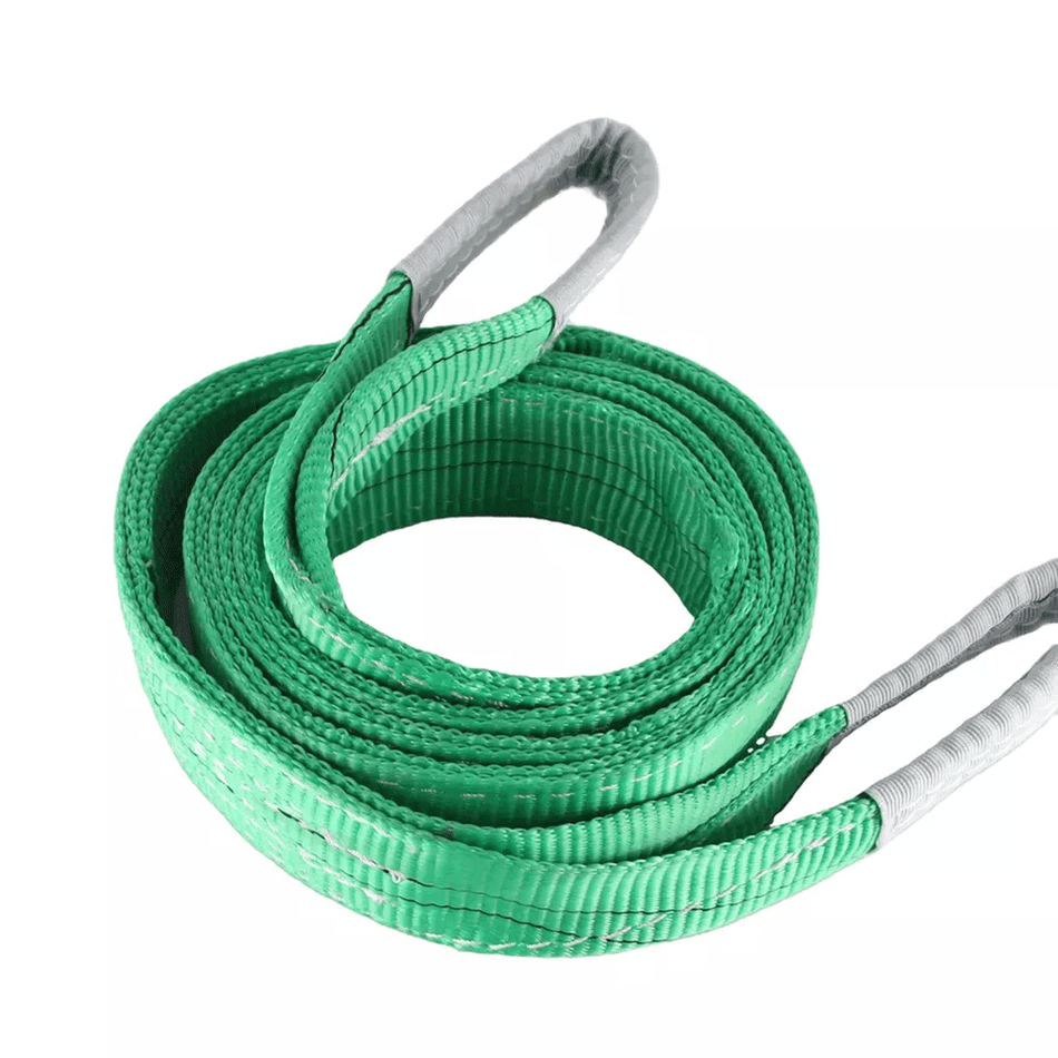 Polyester Flat Woven Webbing Belt (Sling's) 2 m 2 Ton Capacity - Green