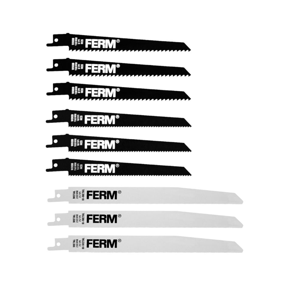 FERM Recipro Saw Blade 9 Pcs.