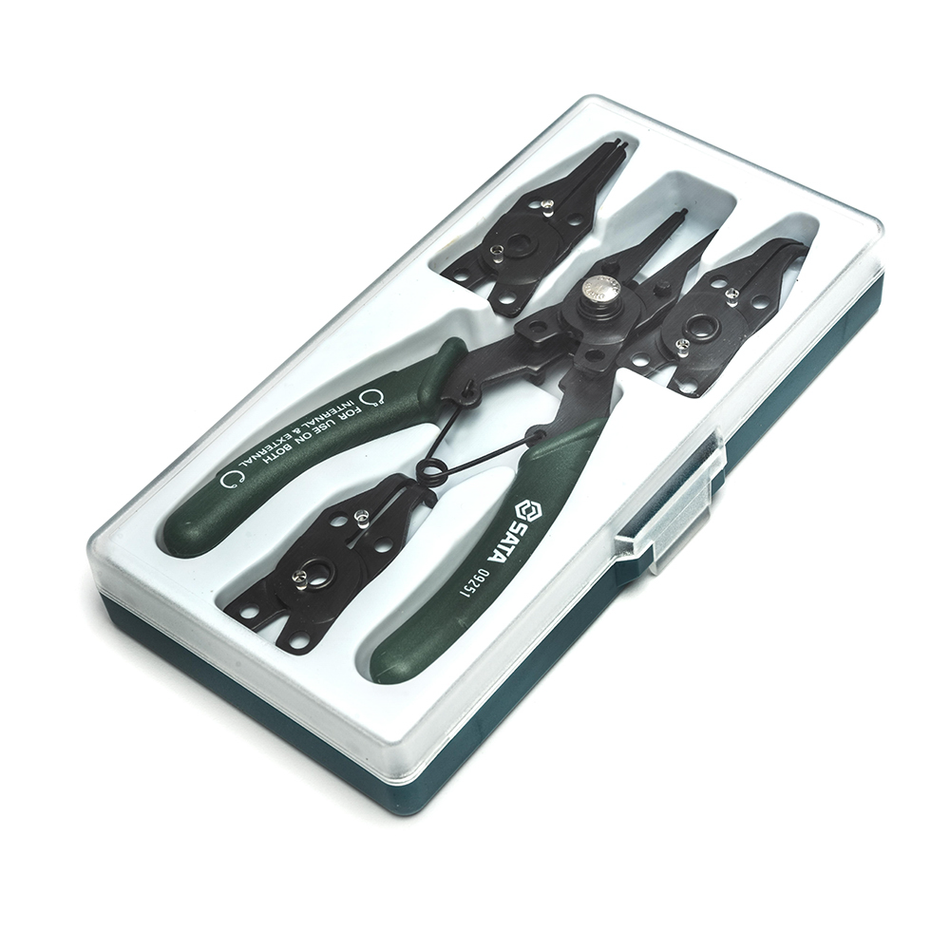 Sata Combination Snap Ring Pliers Set - 5 Pcs