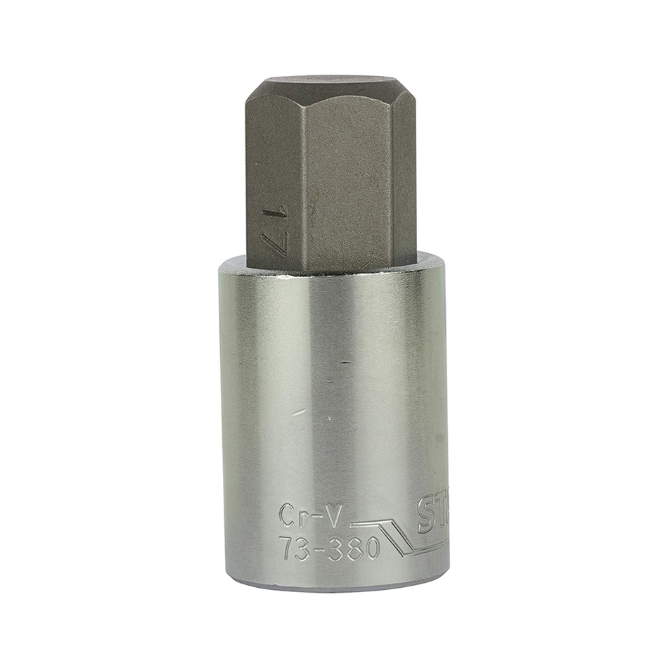 Stanley Hexagonal Bit Sockets S2 Steel Bit 1/2 12mm