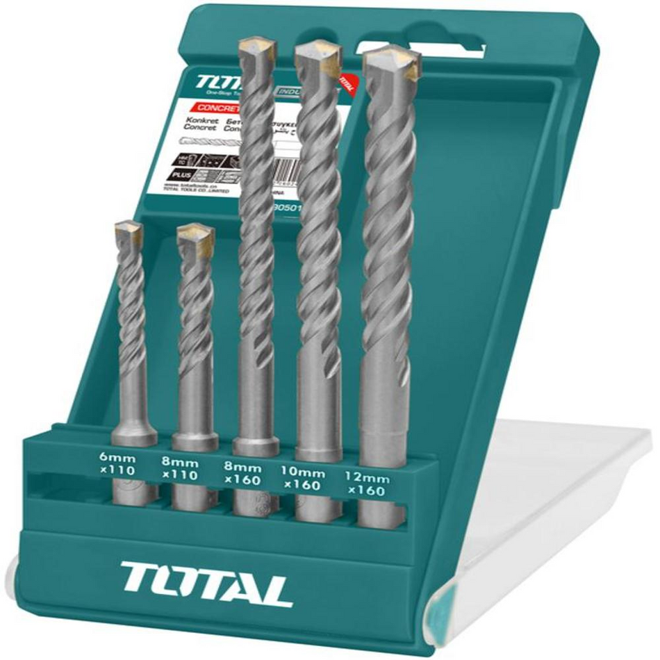 Total Hammer Drill Bit Set 5 Pcs Set